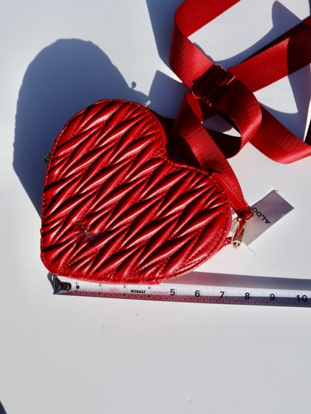 NWT Aldo Red Heart Crossbody Purse - Picture 6 of 9